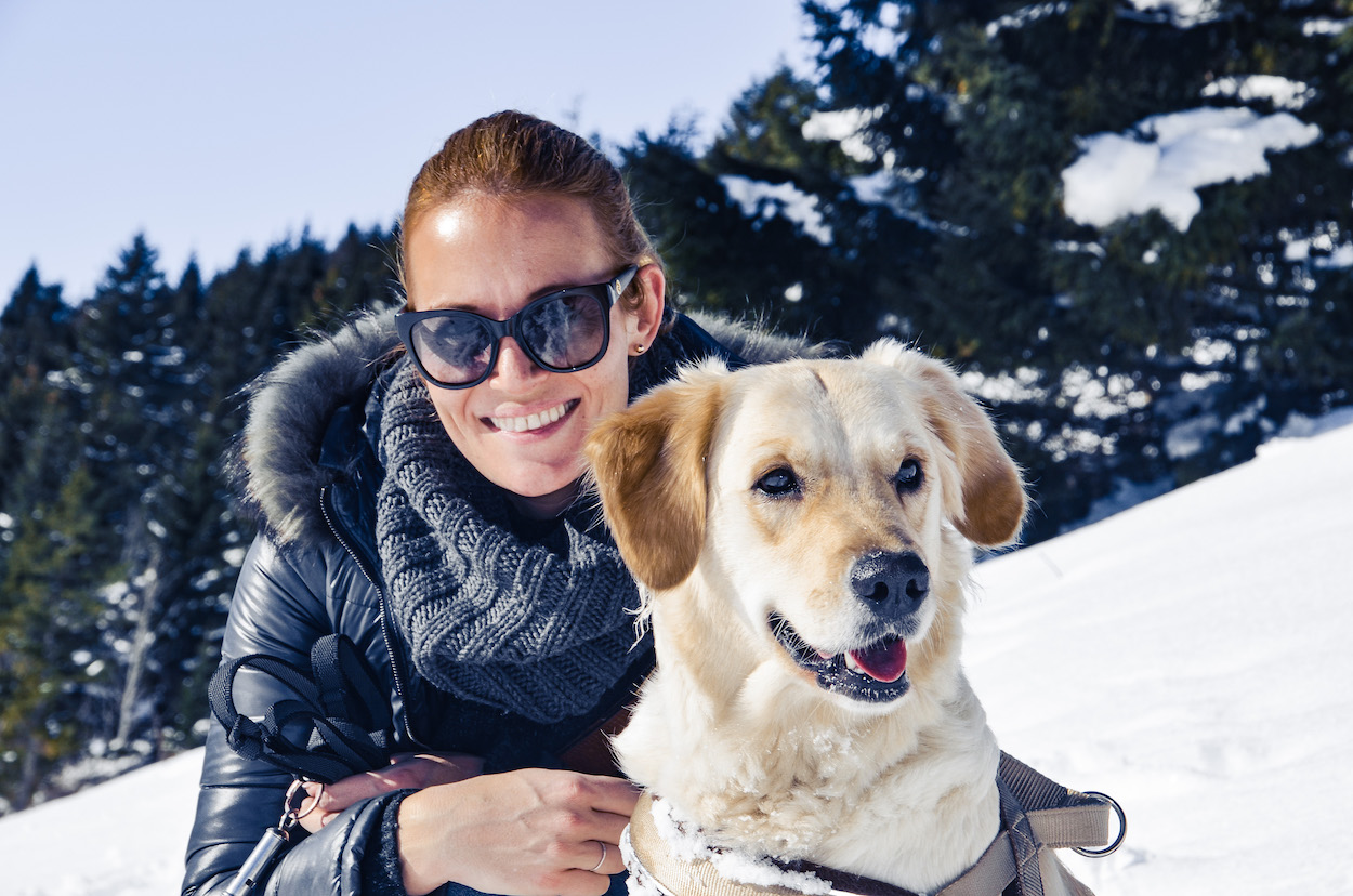 Mit Hund Im Schnee 5