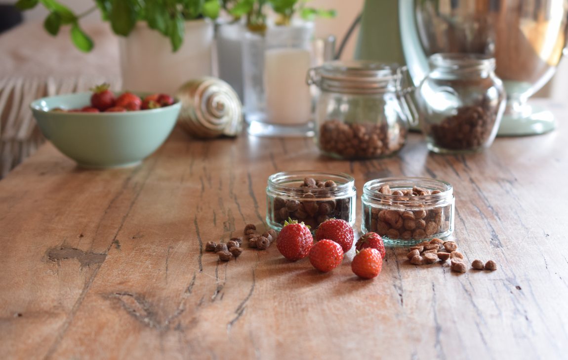 Hundeblog Rezept Mini Trainings Leckerli Erdbeeren 1